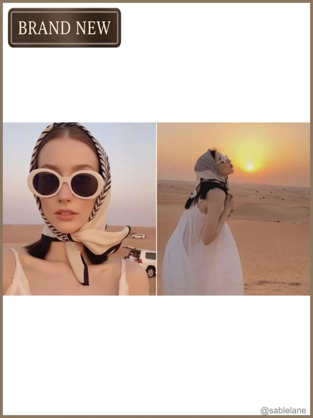 Silk Feeling Square Hair Scarf Bandana for Women 27.5